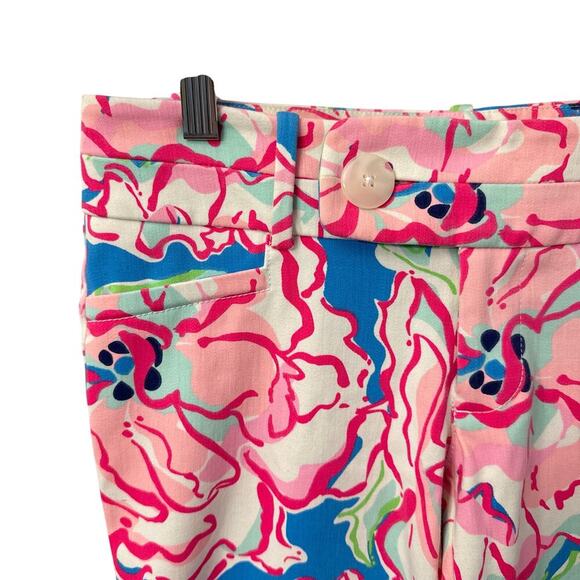 Lilly Pulitzer Capri Pants Size 0 Lucky Charm Floral - Picture 7 of 12